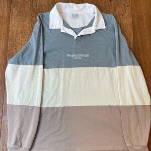 Loose Fit Weekend Studios, New York Rugby Polo Shirt - XL